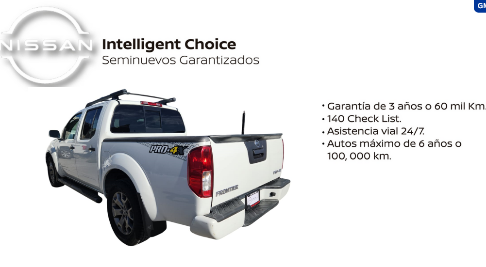 2019 Nissan Comerciales NP300 Frontier Pick-Up 4 pts. Pro 4x, Doble Cab., V6, 4.0l, TA, a/ac., piel, RA-18