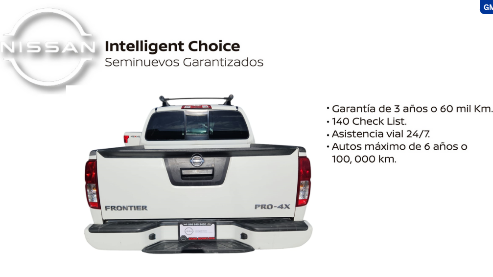2019 Nissan Comerciales NP300 Frontier Pick-Up 4 pts. Pro 4x, Doble Cab., V6, 4.0l, TA, a/ac., piel, RA-18