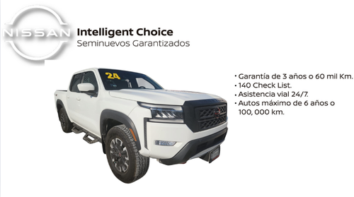 2024 Nissan Comerciales Frontier Pick-Up 4 pts. Pro 4x, Doble Cab., V6, 3.8l, TA, a/ac., piel, RA-17, 4x4