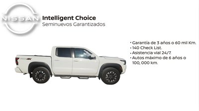 2024 Nissan Comerciales Frontier Pick-Up 4 pts. Pro 4x, Doble Cab., V6, 3.8l, TA, a/ac., piel, RA-17, 4x4