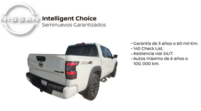 2024 Nissan Comerciales Frontier Pick-Up 4 pts. Pro 4x, Doble Cab., V6, 3.8l, TA, a/ac., piel, RA-17, 4x4