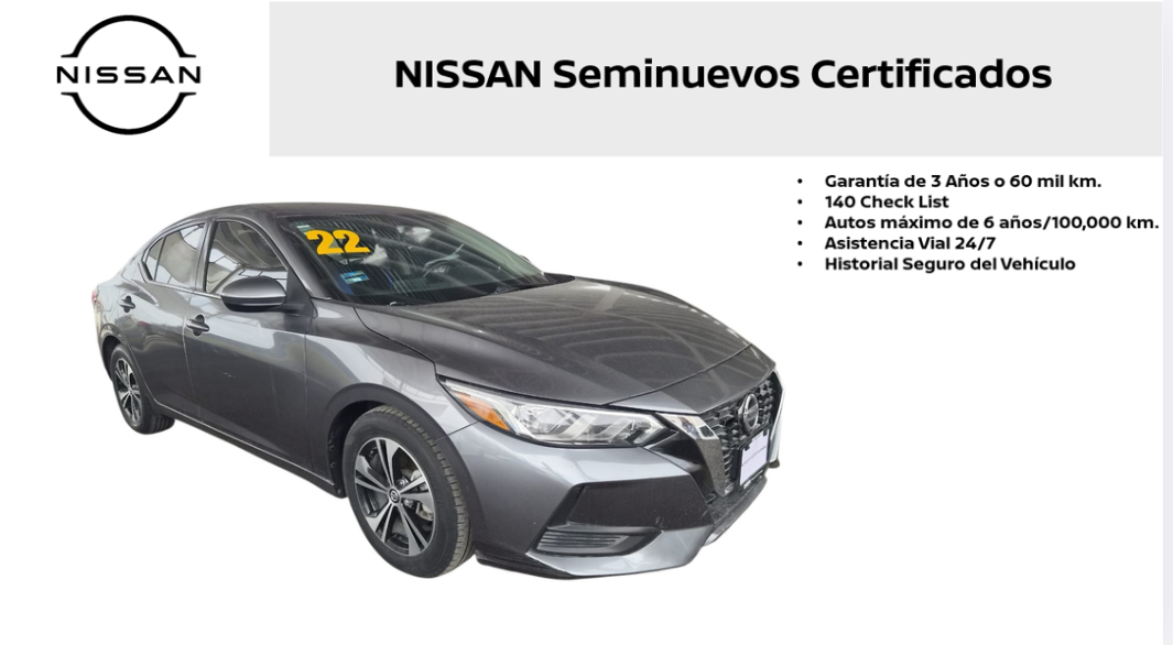 2022 Nissan Sentra SENSE CVT