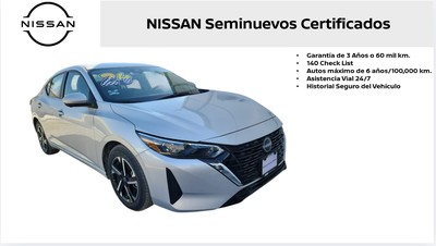 2024 Nissan Sentra 4 pts. Advance, TM6, a/ac., f. niebla, RA-16
