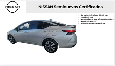 2020 Nissan Versa 4 pts. Platinum, TA, a/ac. Aut., VE, piel, GPS, f. led, RA-17 (línea nueva)