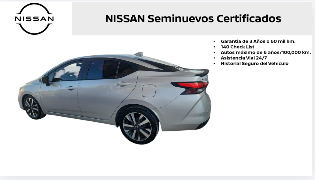 2020 Nissan Versa 4 pts. Platinum, TA, a/ac. Aut., VE, piel, GPS, f. led, RA-17 (línea nueva)