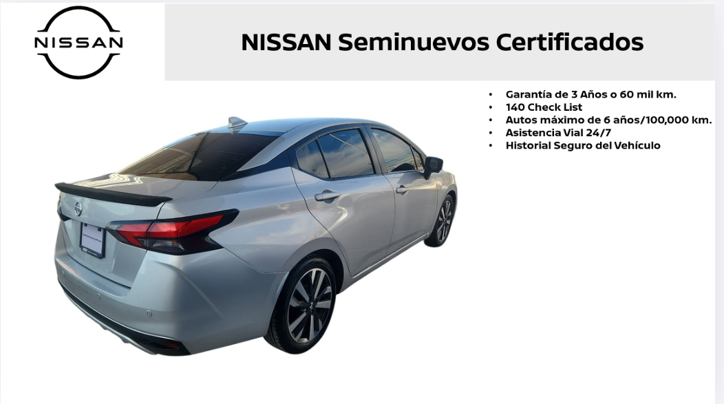 2020 Nissan Versa 4 pts. Platinum, TA, a/ac. Aut., VE, piel, GPS, f. led, RA-17 (línea nueva)