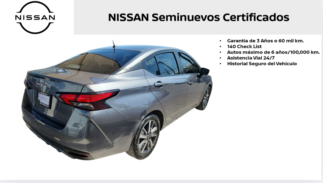 2023 Nissan Versa Advance cvt 1.6 lts