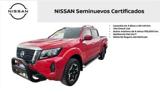 2022 Nissan Comerciales Frontier y NP 300 Frontier Pick-Up 4 pts. Frontier Platinum LE, Doble Cab., L4, 2.5l, TA, a/ac., piel, f. led, RA-18
