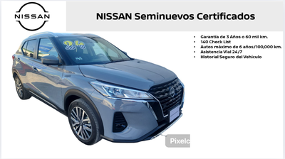 2024 Nissan Kicks VUD 5 pts. Exclusive, 1.6l, TA, a/ac. Aut., piel, GPS, RA-17 (línea anterior)