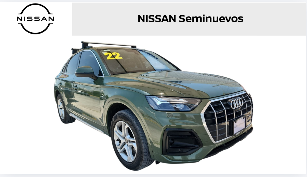 2022 Audi Q5 VUD 4x4 5 pts. Sportback Elite, MHEV, 2.0T, S Tronic, GPS, RA-19
