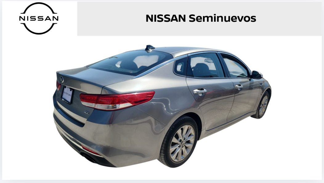 2018 Kia Optima 4 pts. EX, 2.4l, TA, a/ac. Aut., piel, GPS, RA-17