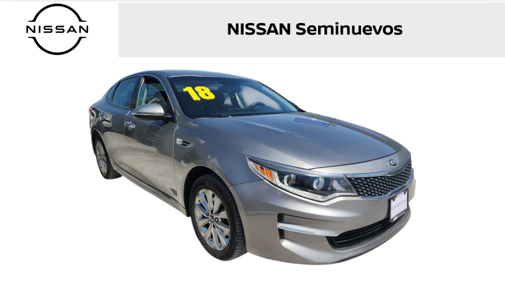 2018 Kia Optima 4 pts. EX, 2.4l, TA, a/ac. Aut., piel, GPS, RA-17