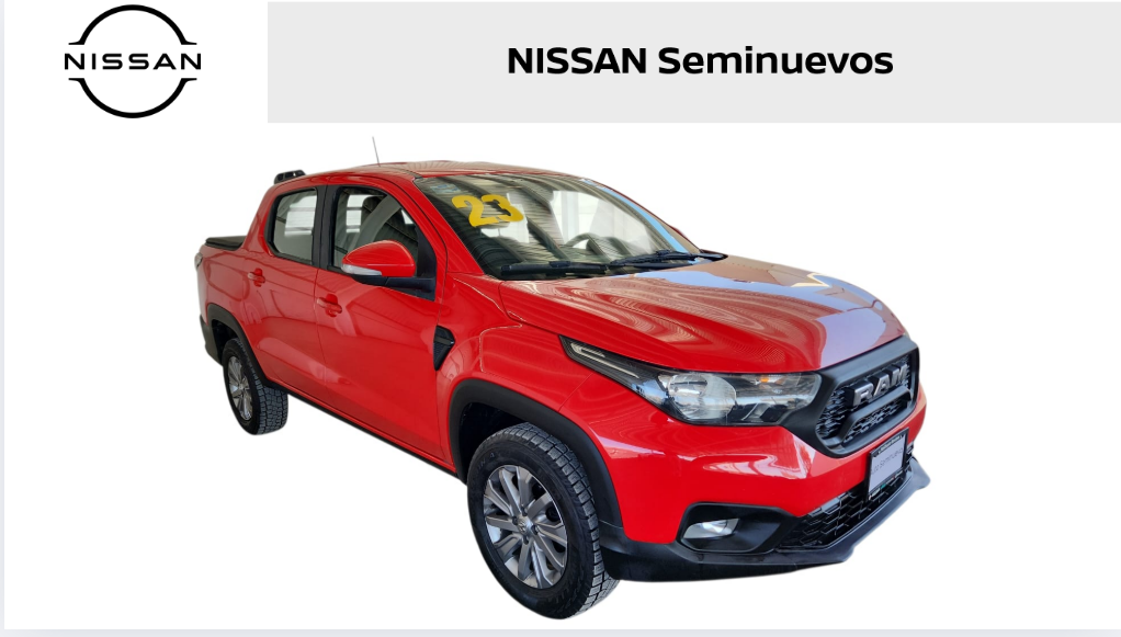 2023 Dodge Comerciales Ram 700 Pick-Up 4 pts. Bighorn, Doble Cab., TM5, a/ac., f. niebla, RA-15