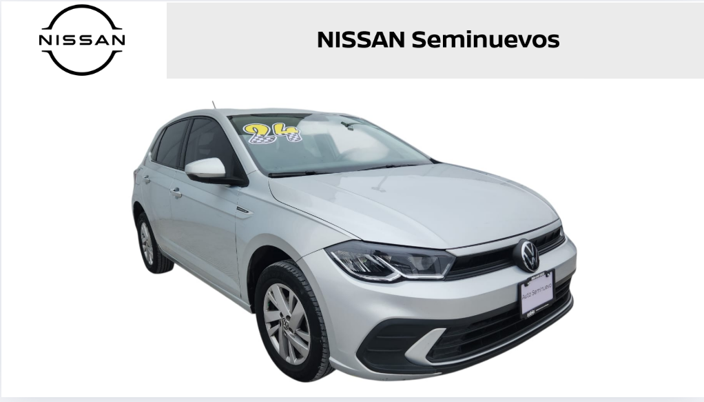 2024 Volkswagen Polo 5 pts. HB Comfortline, 1.0T, TM5, VE, f. led, RA-15 (línea nueva)