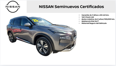 2025 Nissan X-Trail VUD 5 pts. Platinum Plus, TA, piel, QCP, GPS, ADAS, RA-19