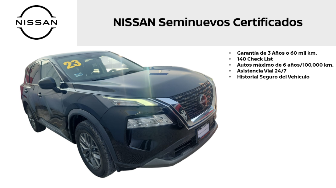 2023 Nissan X-Trail VUD 5 pts. Exclusive, TA, piel, RA-18 (línea nueva)