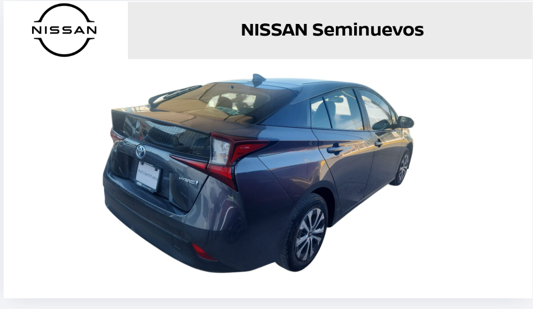 2023 Toyota Prius 5 pts. HB Premium, HEV, 1.8l, CVT, piel, TP, R-17 (línea nueva)