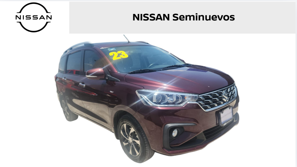 2023 Suzuki Ertiga Minivan 5 pts. Boostergreen GLX, MHEV, 1.5l, TM5, a/ac. Aut., ctrl. crucero, RA-16