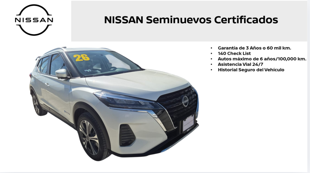 2026 Nissan Kicks VUD 5 pts. Play Advance e-Power, E-REV, TA, RA-17
