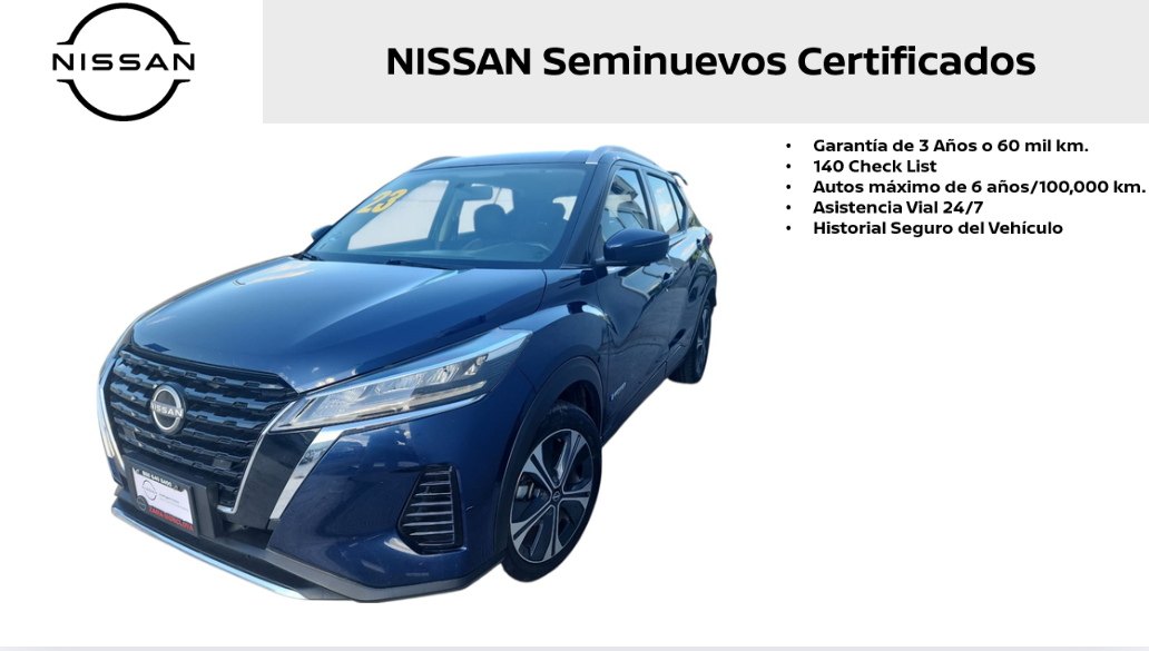 2023 Nissan Kicks VUD 5 pts. Advance e-Power, E-REV, TA, RA-17